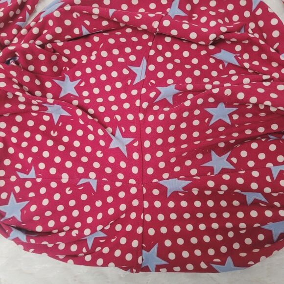 LuLaRoe LLR TC Leggings Americana Pattern Patriotic Stars and Polka Dots - Picture 5 of 9